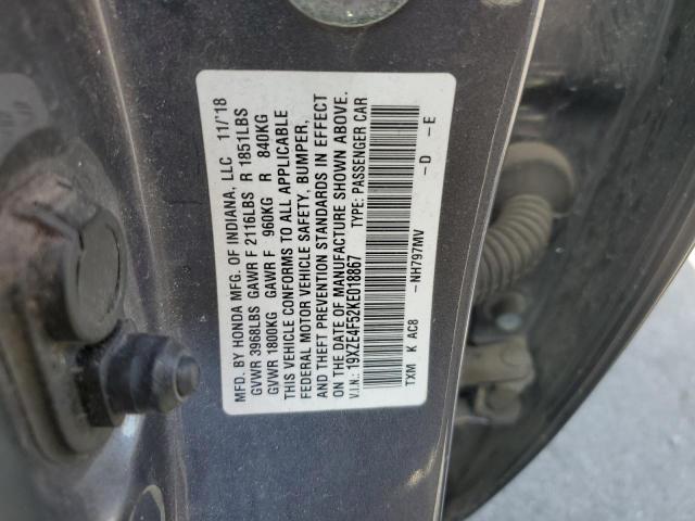 Продаж на аукціоні авто 2019 Honda Insight, vin: 19XZE4F52KE018867, номер лоту: 68580775