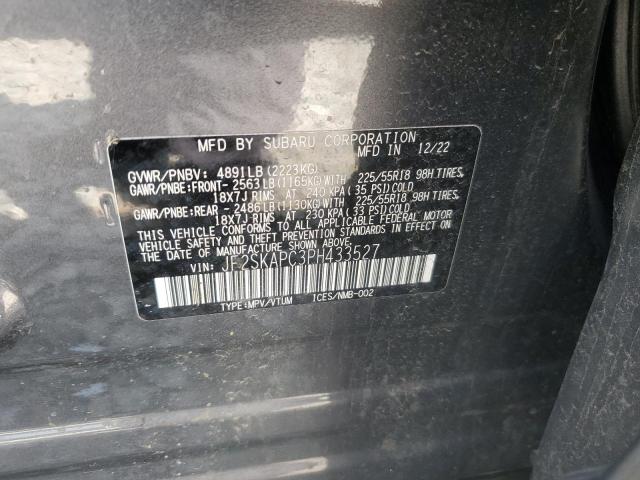 Продажа на аукционе авто 2023 Subaru Forester, vin: JF2SKAPC3PH433527, номер лота: 67849295