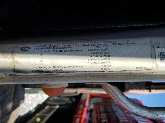 Продажа на аукционе авто 2014 Mack 600 Mru600, vin: 1M2AV02C8EM010848, номер лота: 68835465