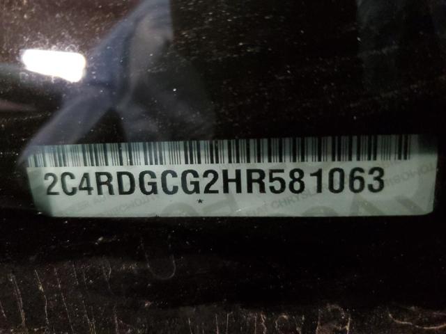 2017 Dodge Grand Caravan მანქანა იყიდება აუქციონზე, vin: 2C4RDGCG2HR581063, აუქციონის ნომერი: 70035495