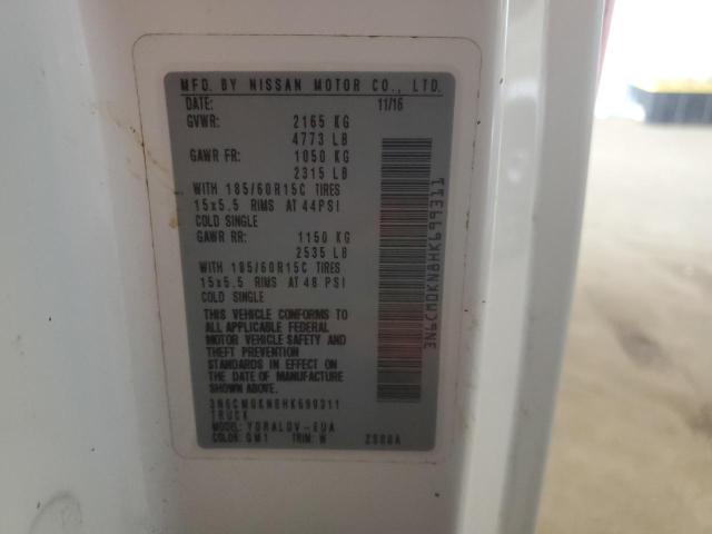 68787075 :رقم المزاد ، 3N6CM0KN8HK699311 vin ، 2017 Nissan Nv200 2.5s مزاد بيع