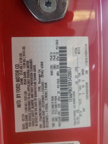 Продаж на аукціоні авто 2024 Ford Mustang Gt, vin: 1FA6P8CF8R5420017, номер лоту: 70815875