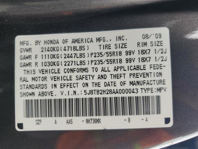 Продажа на аукционе авто 2010 Acura Rdx, vin: 5J8TB2H28AA000043, номер лота: 70401035