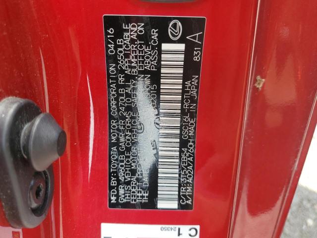 Aukcja sprzedaży 2016 Lexus Rc 300, vin: JTHSM5BC3G5002015, numer aukcji: 66514765