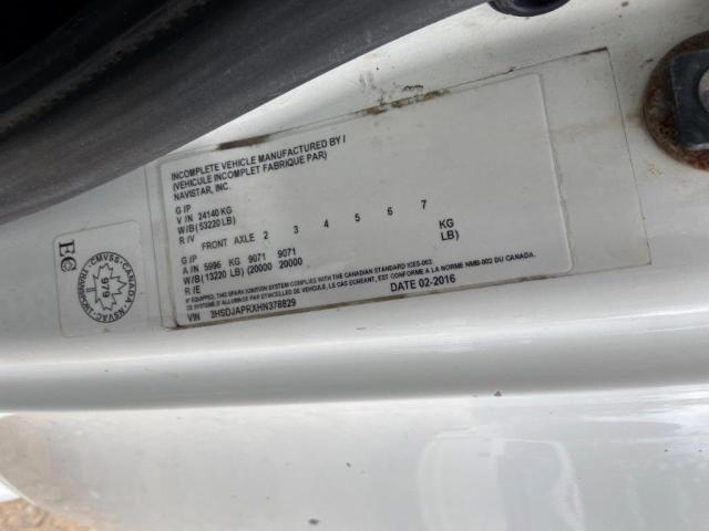 64171845 :رقم المزاد ، 3HSDJAPRXHN378829 vin ، 2017 International Prostar مزاد بيع
