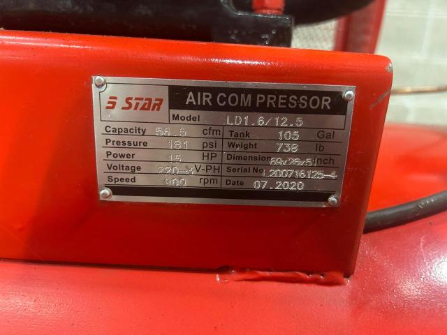 2020 Othr Air Compressor მანქანა იყიდება აუქციონზე, vin: L2007161254, აუქციონის ნომერი: 69461365