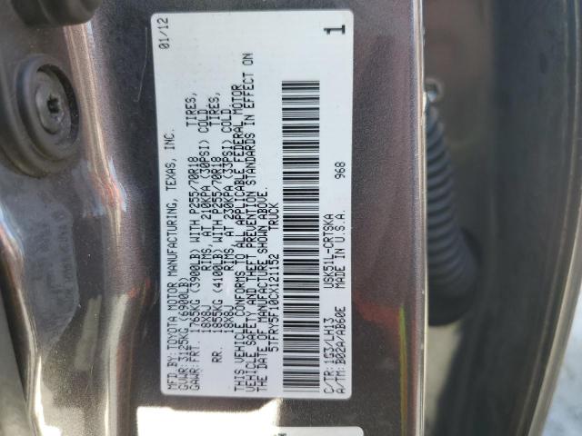 Продаж на аукціоні авто 2012 Toyota Tundra, vin: 5TFRY5F10CX121152, номер лоту: 68947705