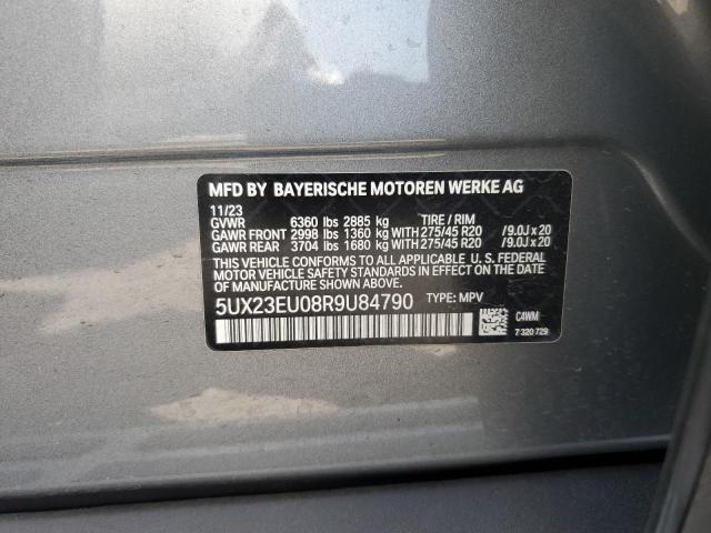 2024 Bmw X5 მანქანა იყიდება აუქციონზე, vin: 5UX23EU08R9U84790, აუქციონის ნომერი: 68966205