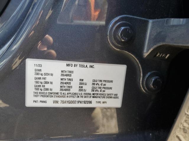 69398625 :رقم المزاد ، 7SAYGDEE1PA192096 vin ، 2023 Tesla Model Y مزاد بيع