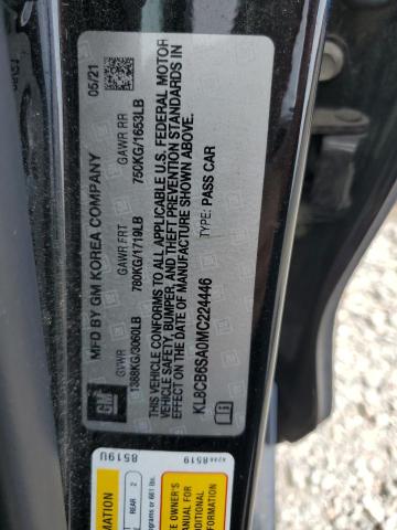 Aukcja sprzedaży 2021 Chevrolet Spark Ls, vin: KL8CB6SA0MC224446, numer aukcji: 69266405
