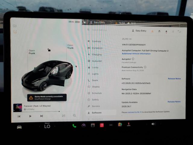 2023 Tesla Model 3 მანქანა იყიდება აუქციონზე, vin: 5YJ3E1EB0PF609311, აუქციონის ნომერი: 67982485