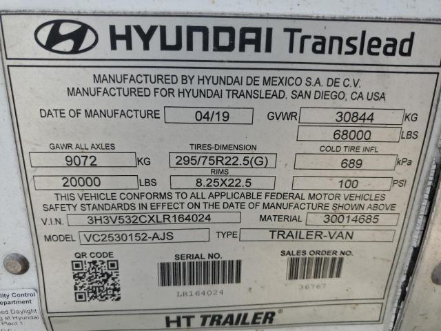 2020 Hyundai Translead მანქანა იყიდება აუქციონზე, vin: 3H3V532CXLR164024, აუქციონის ნომერი: 65158755