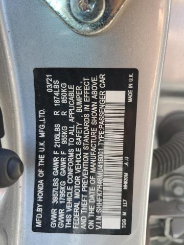 Aukcja sprzedaży 2021 Honda Civic, vin: SHHFK7H46MU416001, numer aukcji: 66892165