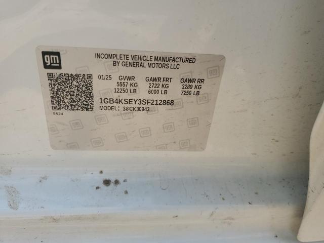 Aukcja sprzedaży 2025 Chevrolet Silverado, vin: 1GB4KSEY3SF212868, numer aukcji: 69038205