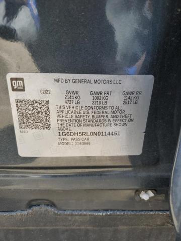 Продаж на аукціоні авто 2022 Cadillac Ct4-v, vin: 1G6DH5RL0N0114451, номер лоту: 67378135