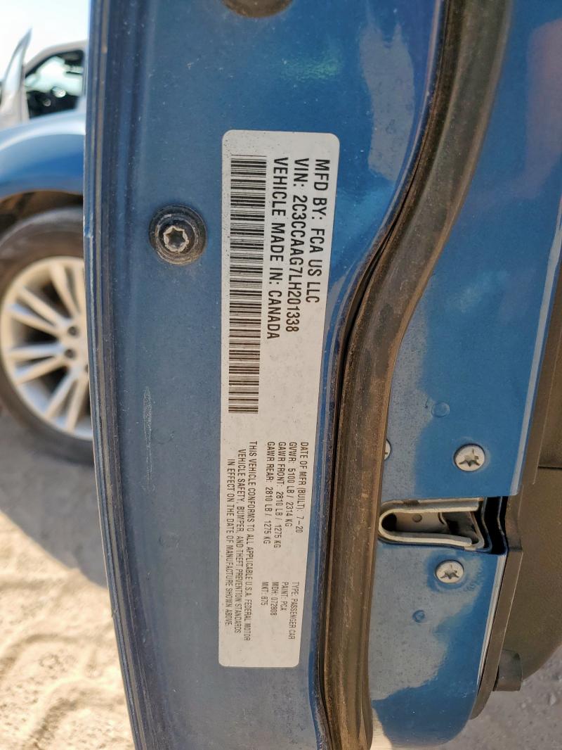 Aukcja sprzedaży 2020 Chrysler 300 Tourin, vin: 2C3CCAAG7LH201338, numer aukcji: 68772355