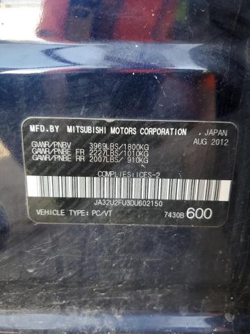 Aukcja sprzedaży 2013 Mitsubishi Lancer Es/, vin: JA32U2FU3DU602150, numer aukcji: 68964895
