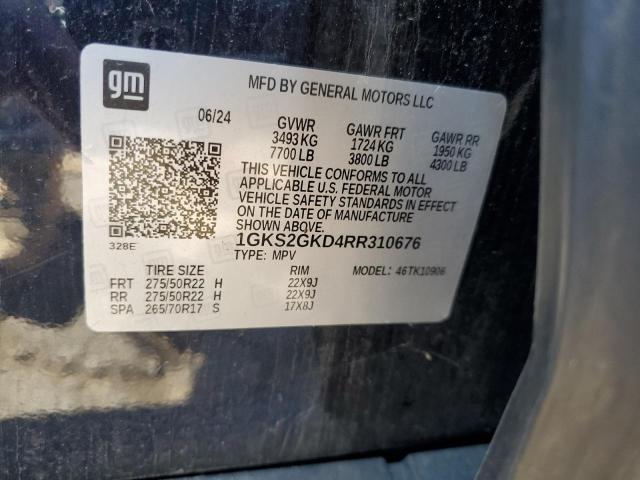 Aukcja sprzedaży 2024 Gmc Yukon Xl, vin: 1GKS2GKD4RR310676, numer aukcji: 70026165