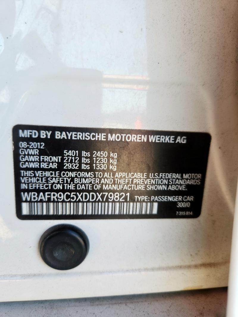Продажа на аукционе авто 2013 Bmw 550 I, vin: WBAFR9C5XDDX79821, номер лота: 70829865
