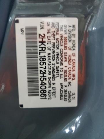 69108765 :رقم المزاد ، 2HKRL18572H540861 vin ، 2002 Honda Odyssey مزاد بيع