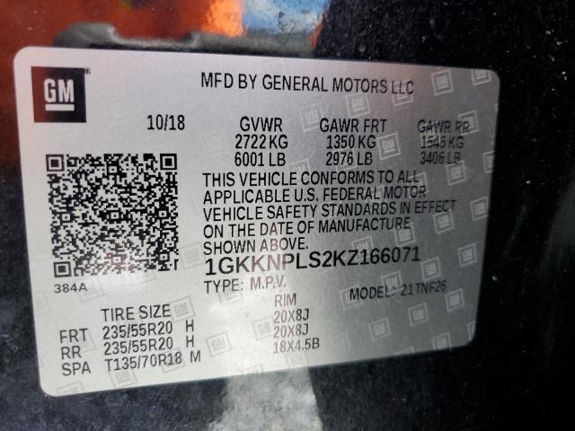 Продажа на аукционе авто 2019 Gmc Acadia, vin: 1GKKNPLS2KZ166071, номер лота: 68176455
