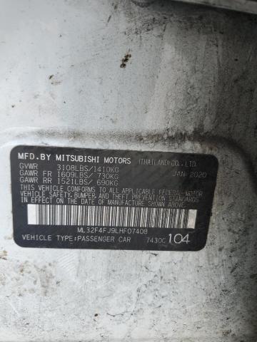 Продаж на аукціоні авто 2020 Mitsubishi Mirage G4 Se, vin: ML32F4FJ9LHF07408, номер лоту: 68527135