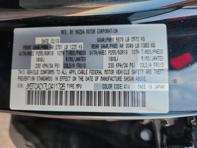 2020 Mazda Cx-9 Touri მანქანა იყიდება აუქციონზე, vin: JM3TCACY7L0411726, აუქციონის ნომერი: 68678375