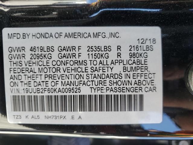 Продаж на аукціоні авто 2019 Acura Tlx Techno, vin: 19UUB2F60KA009525, номер лоту: 68837125