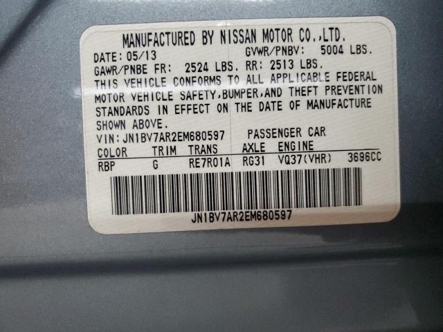 Продаж на аукціоні авто 2014 Infiniti Q50 Base, vin: JN1BV7AR2EM680597, номер лоту: 87298315