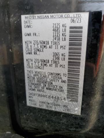 70651715 :رقم المزاد ، 5N1BT3BB4PC844854 vin ، 2023 Nissan Rogue مزاد بيع