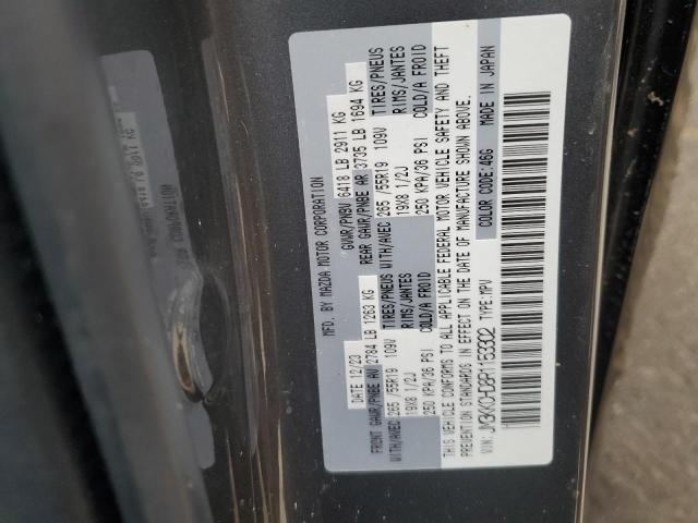 2024 Mazda Cx-90 მანქანა იყიდება აუქციონზე, vin: JM3KKCHD8R1153302, აუქციონის ნომერი: 71040945