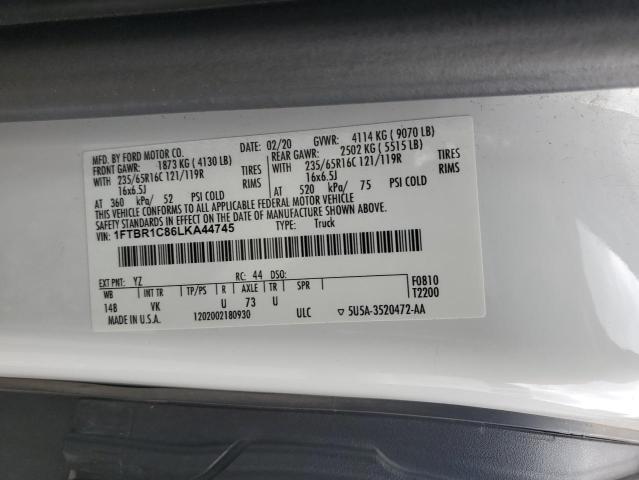Продаж на аукціоні авто 2020 Ford Transit, vin: 1FTBR1C86LKA44745, номер лоту: 70002605