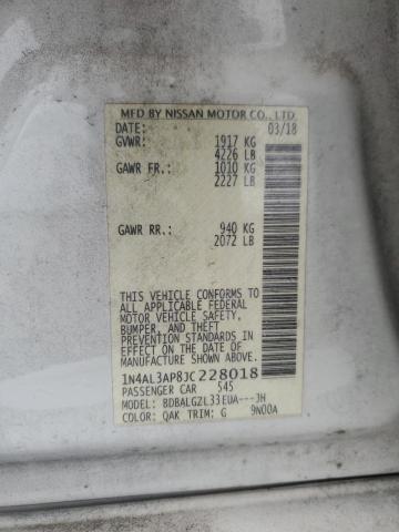 67508575 :رقم المزاد ، 1N4AL3AP8JC228018 vin ، 2018 Nissan Altima مزاد بيع