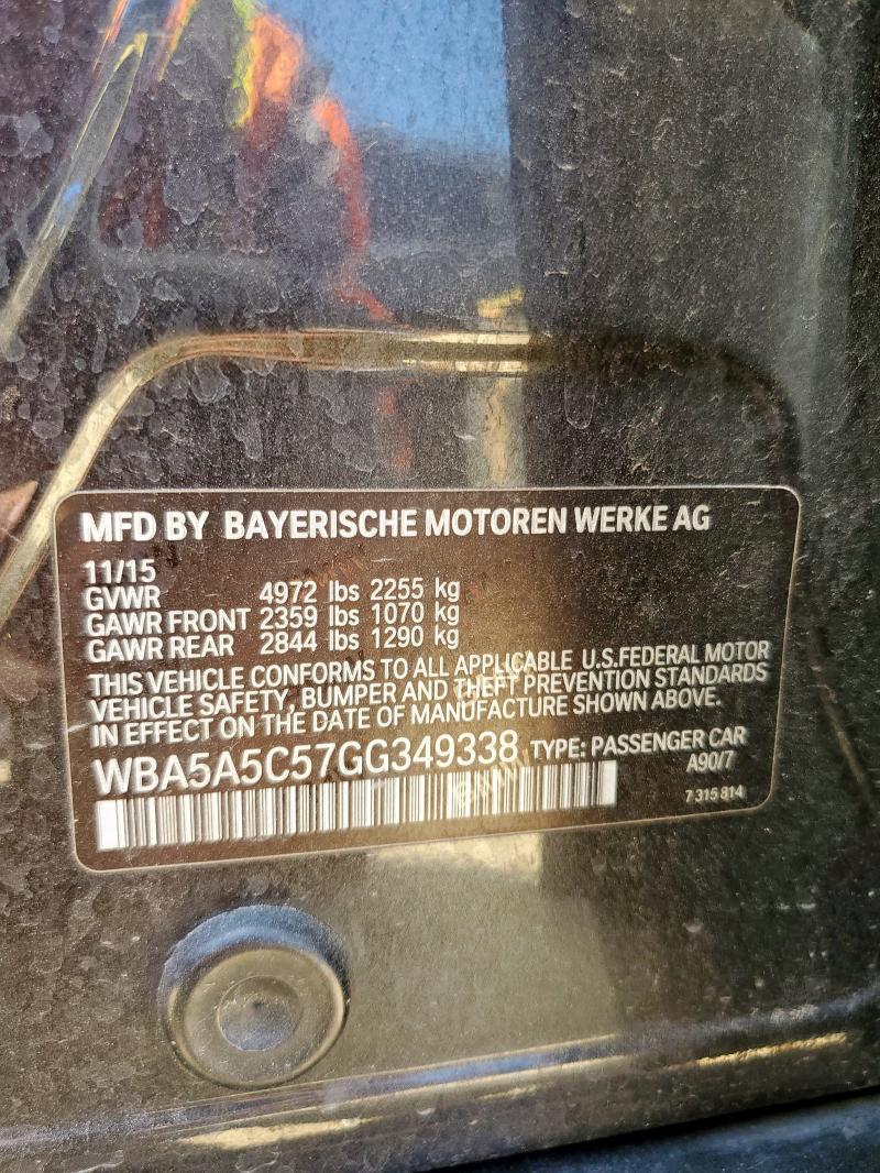 Aukcja sprzedaży 2016 Bmw 528 I, vin: WBA5A5C57GG349338, numer aukcji: 69401395