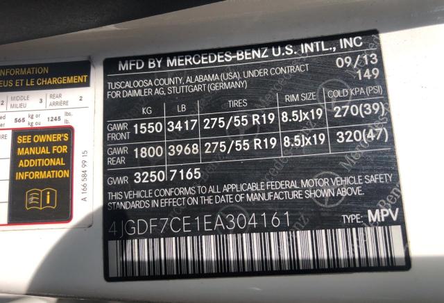 Продажа на аукционе авто 2014 Mercedes-benz Gl 450 4ma, vin: 4JGDF7CE1EA304161, номер лота: 68951395