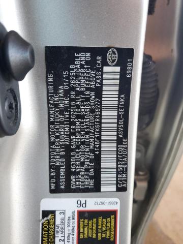 Aukcja sprzedaży 2015 Toyota Camry, vin: 4T4BF1FK6FR469277, numer aukcji: 69404665