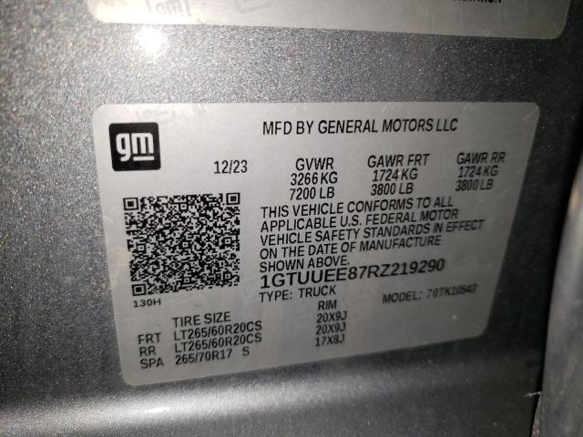 Продажа на аукционе авто 2024 Gmc Sierra K1500 At4, vin: 1GTUUEE87RZ219290, номер лота: 68733165