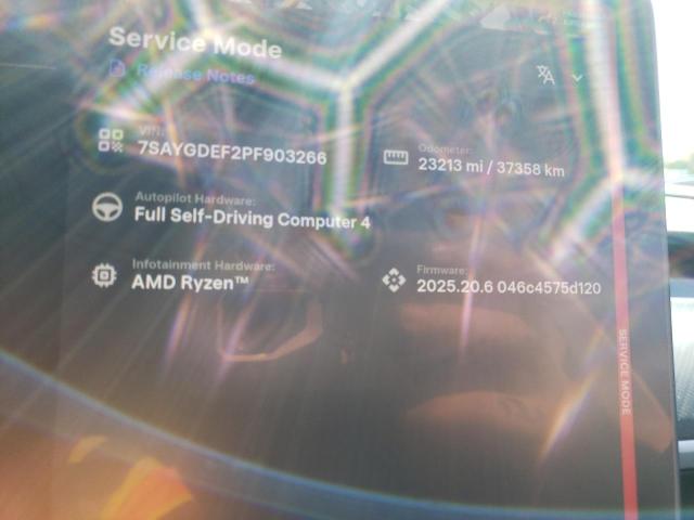 Aukcja sprzedaży 2023 Tesla Model Y, vin: 7SAYGDEF2PF903266, numer aukcji: 67630385