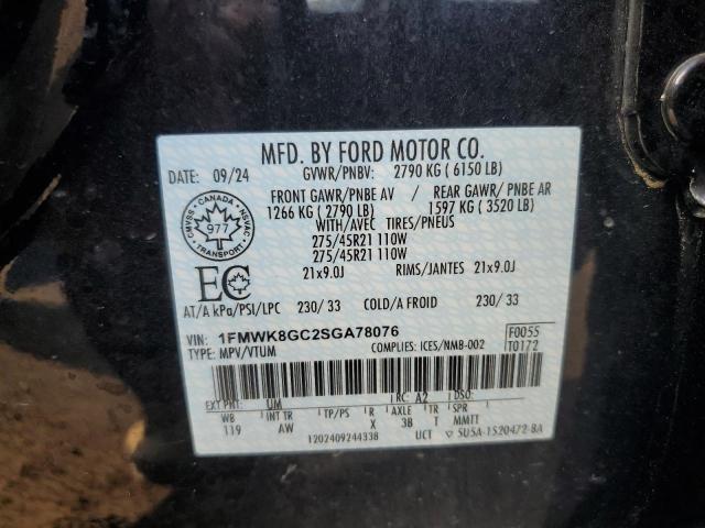 Aukcja sprzedaży 2025 Ford Explorer S, vin: 1FMWK8GC2SGA78076, numer aukcji: 66572665