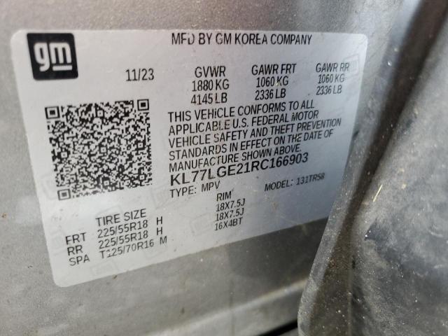 Продаж на аукціоні авто 2024 Chevrolet Trax, vin: KL77LGE21RC166903, номер лоту: 68417345
