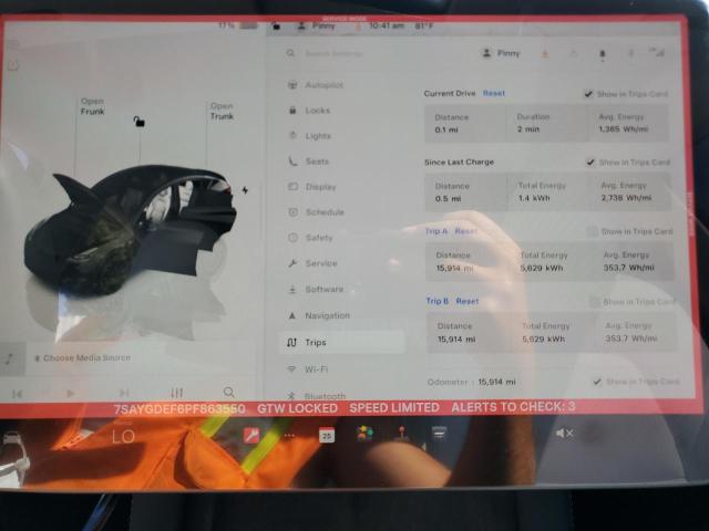 68731215 :رقم المزاد ، 7SAYGDEF6PF863550 vin ، 2023 Tesla Model Y مزاد بيع