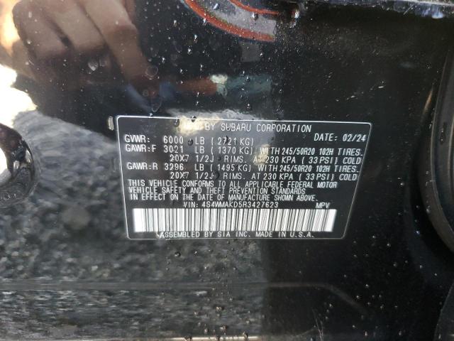 2024 Subaru Ascent Ony მანქანა იყიდება აუქციონზე, vin: 4S4WMAKD5R3427623, აუქციონის ნომერი: 57865535