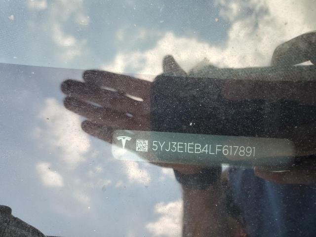 2020 Tesla Model 3 მანქანა იყიდება აუქციონზე, vin: 5YJ3E1EB4LF617891, აუქციონის ნომერი: 67403155