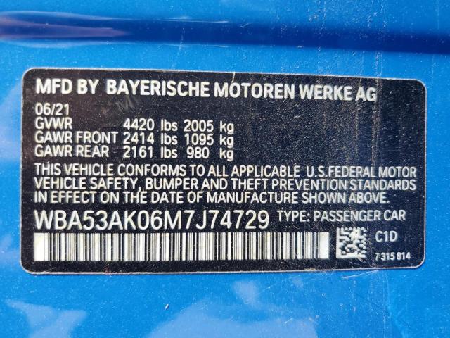 Продажа на аукционе авто 2021 Bmw 228i, vin: WBA53AK06M7J74729, номер лота: 67524985