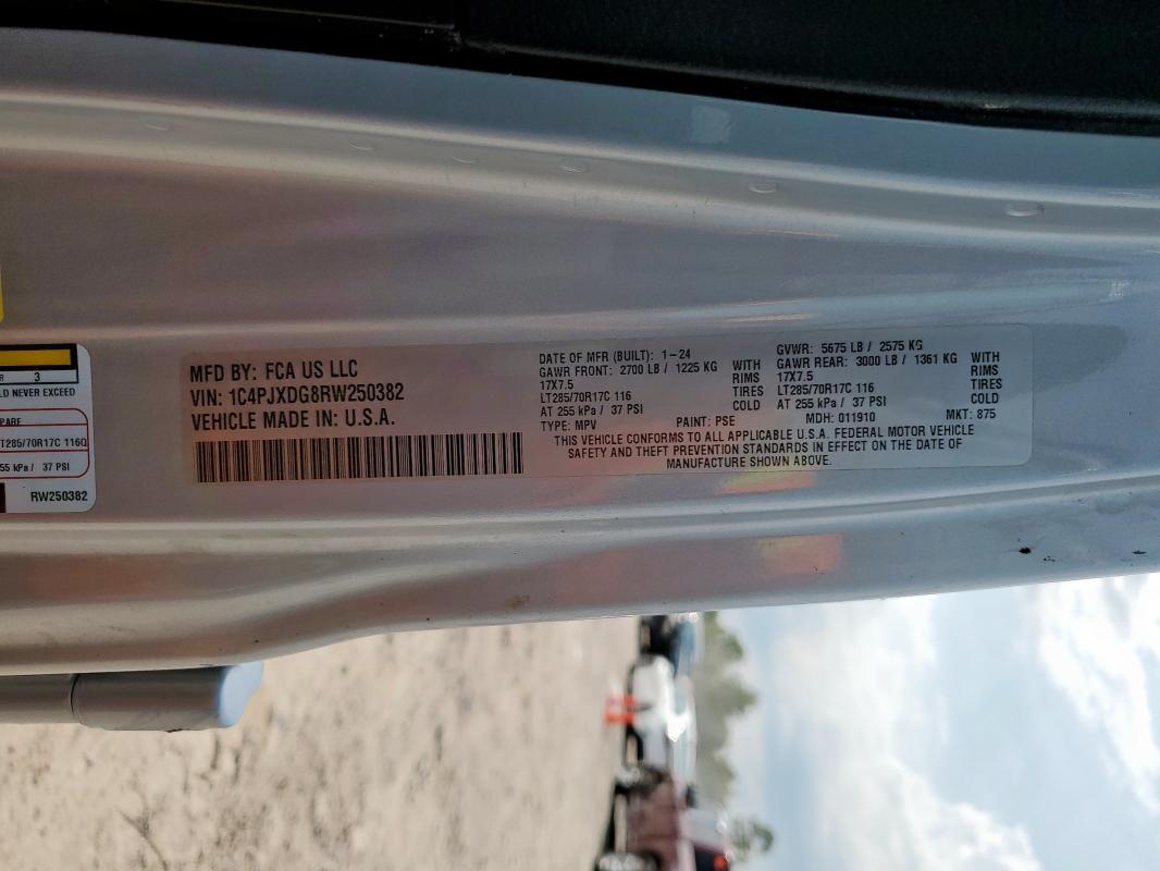 Aukcja sprzedaży 2024 Jeep Wrangler S, vin: 1C4PJXDG8RW250382, numer aukcji: 69934295