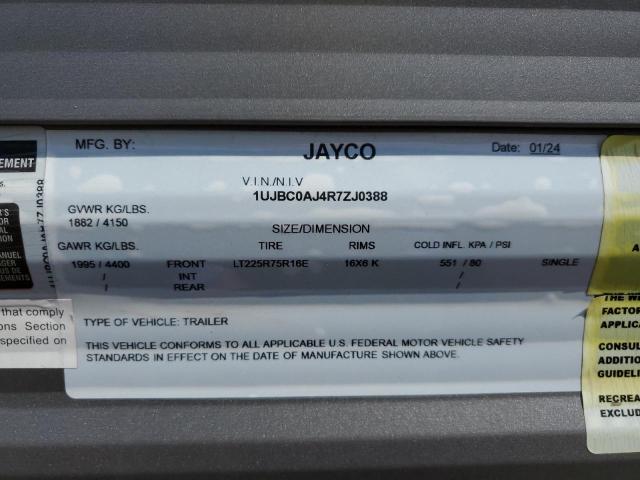 70586575 :رقم المزاد ، 1UJBC0AJ4R7ZJ0388 vin ، 2024 Jay Jay Flight مزاد بيع