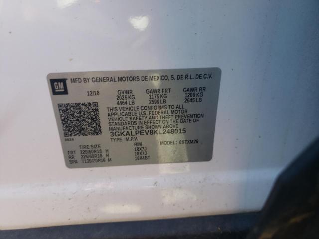 2019 Gmc Terrain მანქანა იყიდება აუქციონზე, vin: 3GKALPEV8KL248015, აუქციონის ნომერი: 70493135