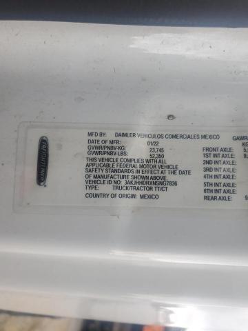 Продажа на аукционе авто 2022 Freightliner Cascadia 126, vin: 3AKJHHDRXNSNG7836, номер лота: 51375846
