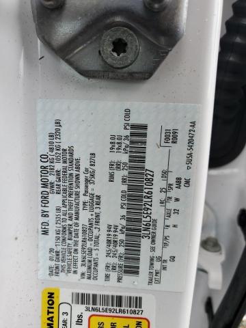 67972825 :رقم المزاد ، 3LN6L5E92LR610827 vin ، 2020 Lincoln Mkz Reserv مزاد بيع