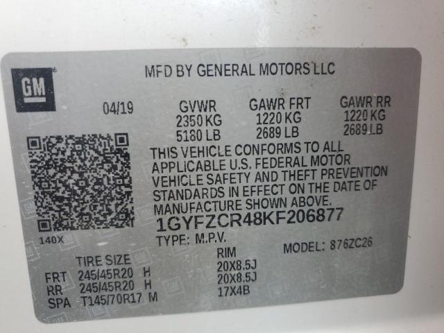Продажа на аукционе авто 2019 Cadillac Xt4 Premiu, vin: 1GYFZCR48KF206877, номер лота: 67925685